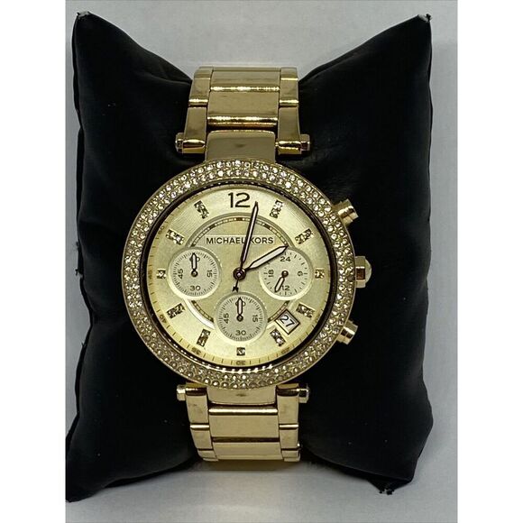 Michael Kors Parker MK5354 Women Stainless Steel Analog Dial Quartz Watch XR652 - Picture 1 of 12